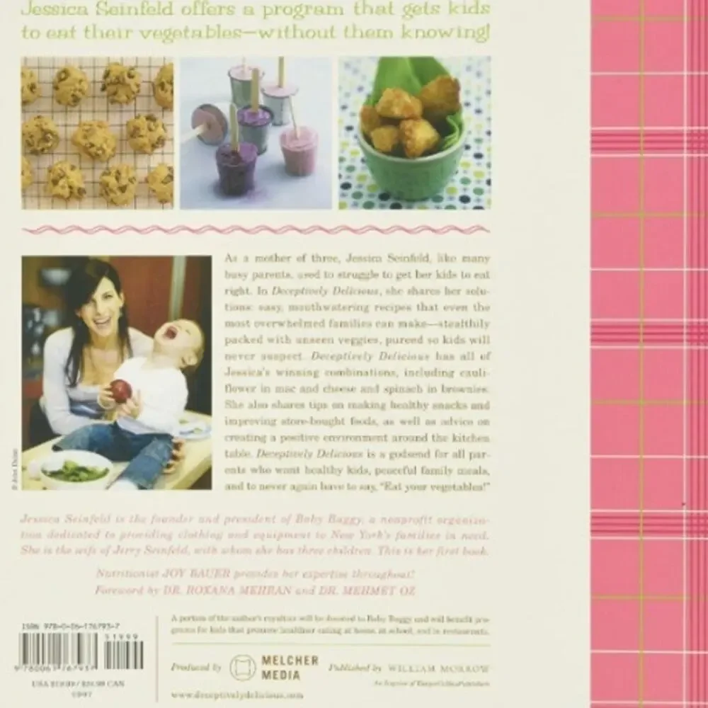Deceptively Delicious Jessica Seinfeld Hardcover Spiral Cookbook